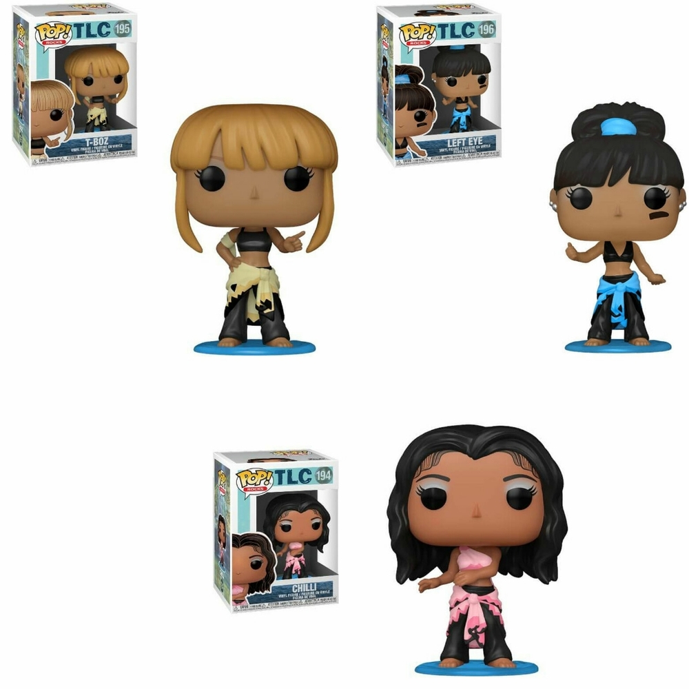 TLC 90's hip hop trio Funko Pop collectible figures